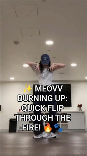 ✨ MEOVV BURNING UP: QUICK FLIP THROUGH THE FIRE! 🔥🐾