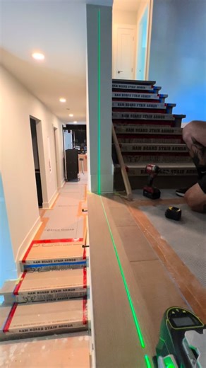 A nice little railing job we completed last fall for @kenorah.design.build . 1/2” metal spindles and pre finished white oak posts and handrails. Always taking pride in plug location to hide all fasteners. #carpentry #finishcarpentry #railing #whiteoak #lpswoodworks | LPS Woodworks