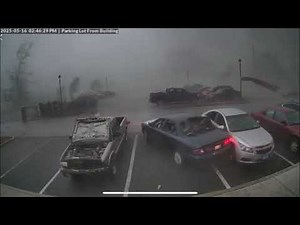 Inside of EF3 Tornado in St. Louis, Missouri - May 16, 2025 CCTV
