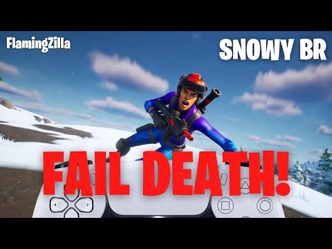 EPIC Fortnite Fail: Attacks from Above & Falls to DEATH! 😭 Snowy BR