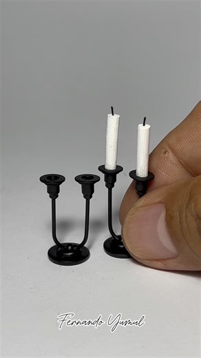 36K reactions · 1.2K shares | Learn to Make a Miniature Candlestick in Minutes!  #MiniatureArt #dioramaartist #miniaturequotes #miniatureartwork #fyp #everyone #dioramaart #filipino #miniature #DIY #diorama | Fernando Yumul | Facebook