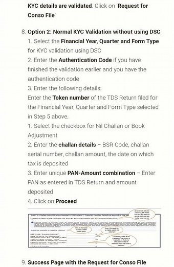 Step to Download the conso file from TRACES