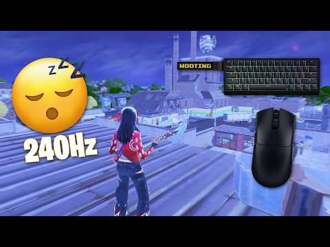 Wooting 60HEv2 ASMR 😴 Ranked Reload💰 Satisfying Keyboard Fortnite 240FPS Smooth