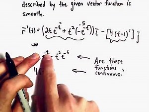 Calculus : Is a Curve Smooth? Example 2