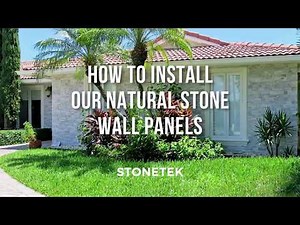 Installing Natural Stacked Stone Wall Panels - Exterior