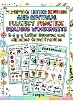 Alphabet Letter Sounds Reversal Fluency Practice Reading Worksheets Practice
