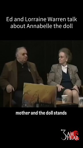 Nikita Ferrao | Horror & Mystery Storyteller on Instagram: "Ep 18: The Chilling True Story of Annabelle Ed and Lorraine Warren share the real story behind Annabelle, the haunted doll that terrified so many. In this interview, they talk about their experience with the doll, its evil history, and why it’s so dangerous. Hear their words about one of the most chilling cases they ever faced. 👻 Video source: YouTube If you own this footage DM for credit / removal. * * #Annabelle #annabellecomeshome #