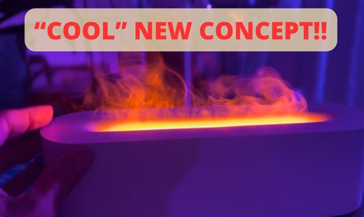 Watch Hot Flame-like colorful diffuser with rotating LED lighting on Amazon Live