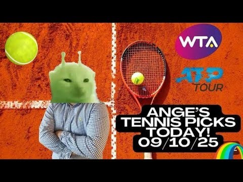 Tennis Predictions Today! 09/10/25 FREEATP/WTA Picks!