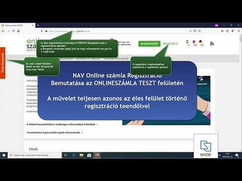 NAV Online számla regisztráció