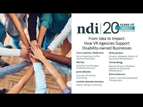 Plenary – From idea to impact: How VR agencies support disability-owned businesses