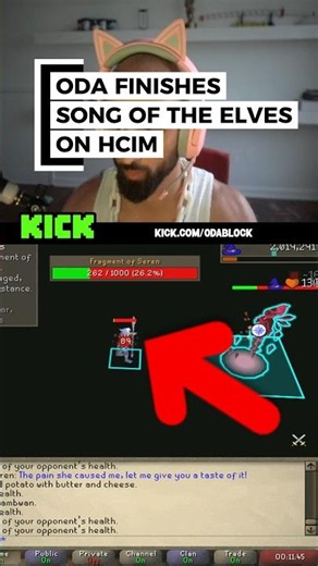 ODABLOCK COMPLETES SOTE ON HIS HCIM WITH NO P NECK?! #osrs #odablock #runescape