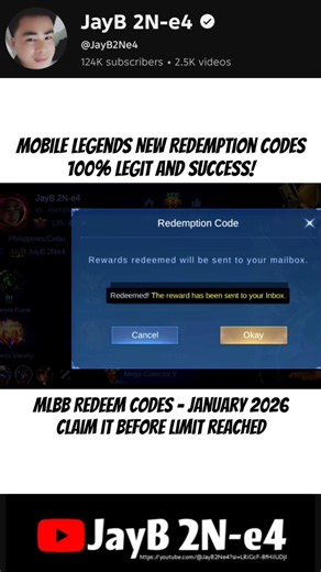 legit mobile Legends New Redemption Codes January 2026 MLBB Redeem Codes #mlbbdiamondscode #mlbb