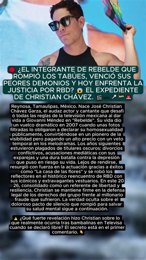🔴 ¿Qué ocultó Christian Chávez de RBD 🎬 Su verdad, escándalos y su 2026