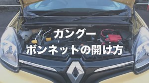 【カングー乗り】ボンネットを開けるレバーはどこにある