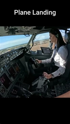 Plane Landing from cockpit #plane