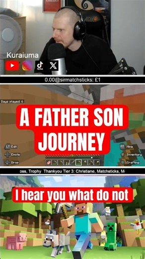 Father & Son Begin their Minecraft Adventure Together #miencraft
