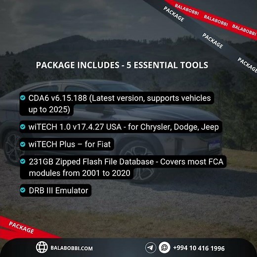 📌 FCA Diagnostic Software Package #micropod2 #cda6 #witech #automotiverepair #carsoftware