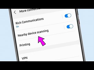 Nearby device scanning setting || how to use nearby device scanning setting on Samsung