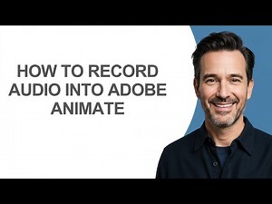 How to Record Audio Into Adobe Animate - KevinHowTo