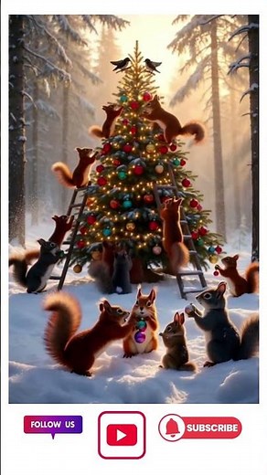 Cute Christmas Animals! | In A Magical Winter Forest 🦊🎄✨