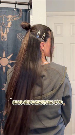 SNAP CLIP HAIRSTYLE 1/10 💫🤍