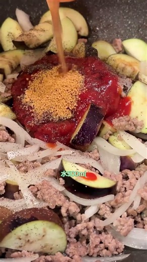 【ワンパンで簡単】濃厚！ナスと挽肉のトマトパスタ #パスタ #ワンパン #今日の晩ごはん #ワンパン料理 #簡単レシピ #おうちごはん #ワンパンパスタ #ナス料理