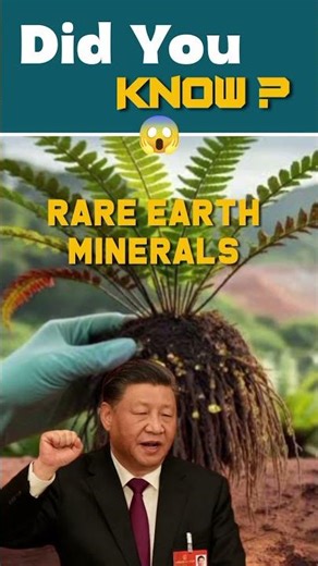 🌱 China's Secret: This Living Plant GROWS Rare Earth Minerals Inside Its Leaves? #shorts