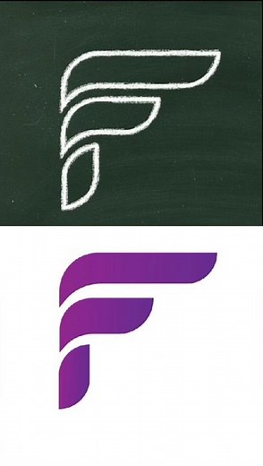 How to Create an F Logo in Adobe Illustrator #FLogo #LogoDesign #AdobeIllustrator #firefoxlogo #logo