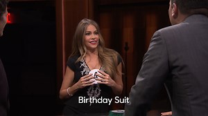 1.3M views · 16K reactions | Sofia Vergara tries to get Jimmy to guess “Birthday Suit” in a round of Catchphrase! #FallonFlashback | The Tonight Show Starring Jimmy Fallon | Facebook
