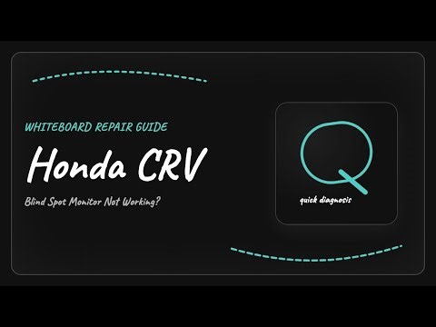 Honda CRV Blind Spot Monitor Not Working: Sensor Calibration Guide
