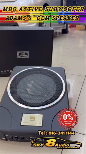 MBQ Car UnderSeat Super Slim Active Subwoofer ✅Produce solid low end...