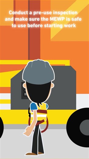 Conduct a pre-use inspection and make sure the MEWP is safe to use before starting work. #AndyAccess # MEWPSafety #WAH | IPAF