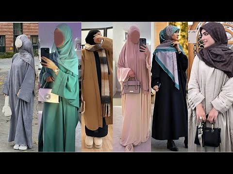 حجاب شرعي موضة 2025 🔥 تنسيقات ملابس محتشمة للمحجبات 😍