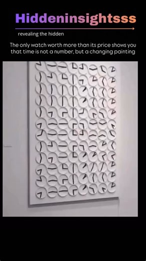 @hiddeninsightsss on Instagram: "This isn’t a painting... it’s one of the strangest and most intelligent clocks in the world! Each circle in front of you is a real clock... but it doesn’t display the time individually. Rather, all of its hands move in unison to form the digital numbers before your eyes! • It’s called: ClockClock 24 Every minute, it’s reprogrammed to display the time again • A brilliant artistic-mechanical design from the Swedish studio Humans Since 1982 ! It’s displayed in inter