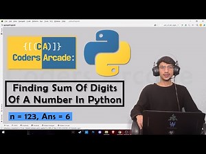Finding Sum Of Digits Of A Number In Python