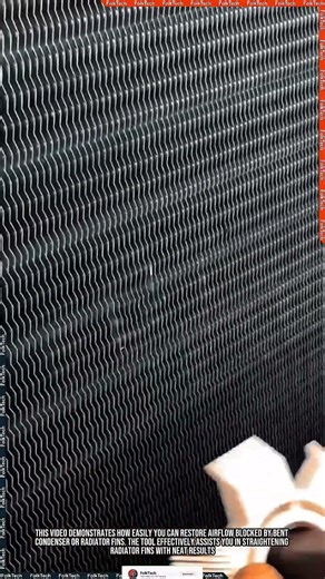 Radiator Fin Comb: Straightening Radiator Fins Neat Effective Precise #tool #tools #innovation