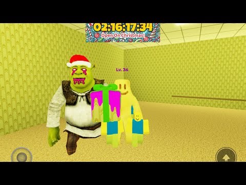 Roblox Sherk in the backrooms (getting day 7 gift) part 12