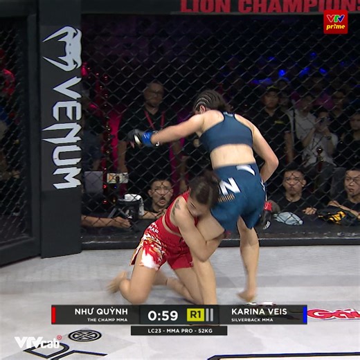 Như Quỳnh và trận đấu đầy máu lửa với Karina Veis. #OnSports #VTVcab #VTVprime #MMA #NationalPride #LIONChampionship | On Sports Plus