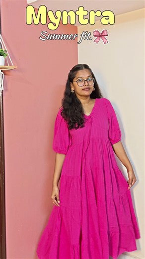 Maxi dress from myntra🌷🔗🤩#telugu #shortviral #myntra
