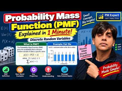 Probability Mass Function (PMF) Explained in 1 Minute! | Discrete Random Variables