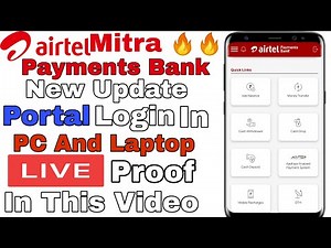 Airtel Mitra Payments Bank New Update।Portal login in PC And Laptop।Airtel Portal Login Genius Tech