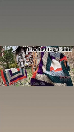 11K views · 160 reactions | Stitch up a log cabin quilt in crochet, check out our patterns. https://thecrochetcrowd.com/category/crochet-log-cabin/ | The Crochet Crowd | Facebook