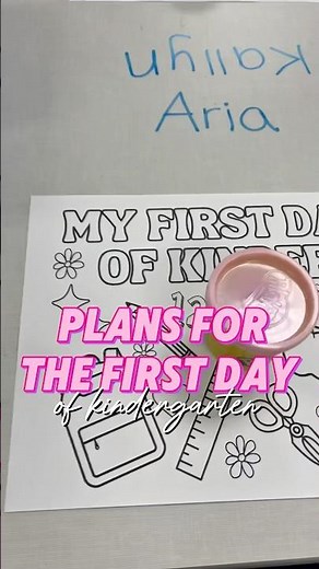First day of kindergarten ideas! 💡🫶🏼🩷#teacher #elementary school#kindergarten #teacherlife
