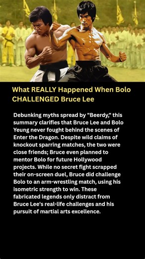 What REALLY Happened When Bolo CHALLENGED Bruce Lee