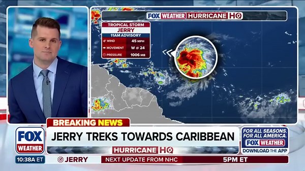 Tropical Storm Jerry Forms In The Atlantic