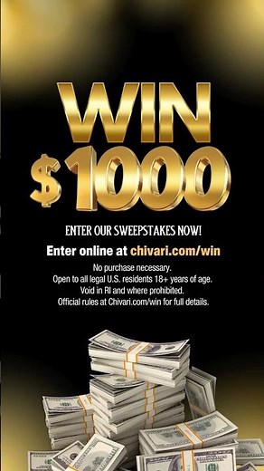 Win $1,000 Cash | Chivari 2026 Sweepstakes Entry Now Open