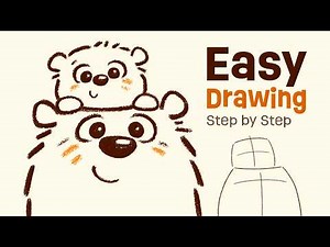 Cute Bear Drawing -How To Draw Cute Kawaii Baby Animal Easy Step by Step Tutorial #bearcub #chibiart