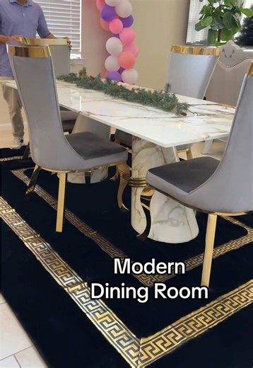 Modern Dining Room Chairs and Carpet Options