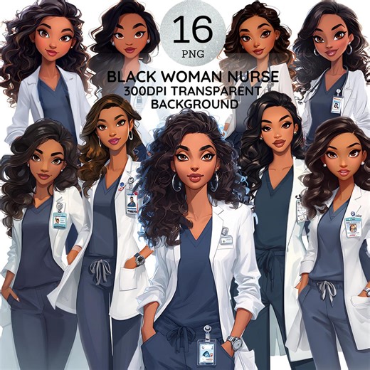 Black Woman Nurse Png Bundle Black Girl Clipart African American Black People Sticker Female Medical Nurse Practitioner Lady Design Graphics - Etsy Hong Kong